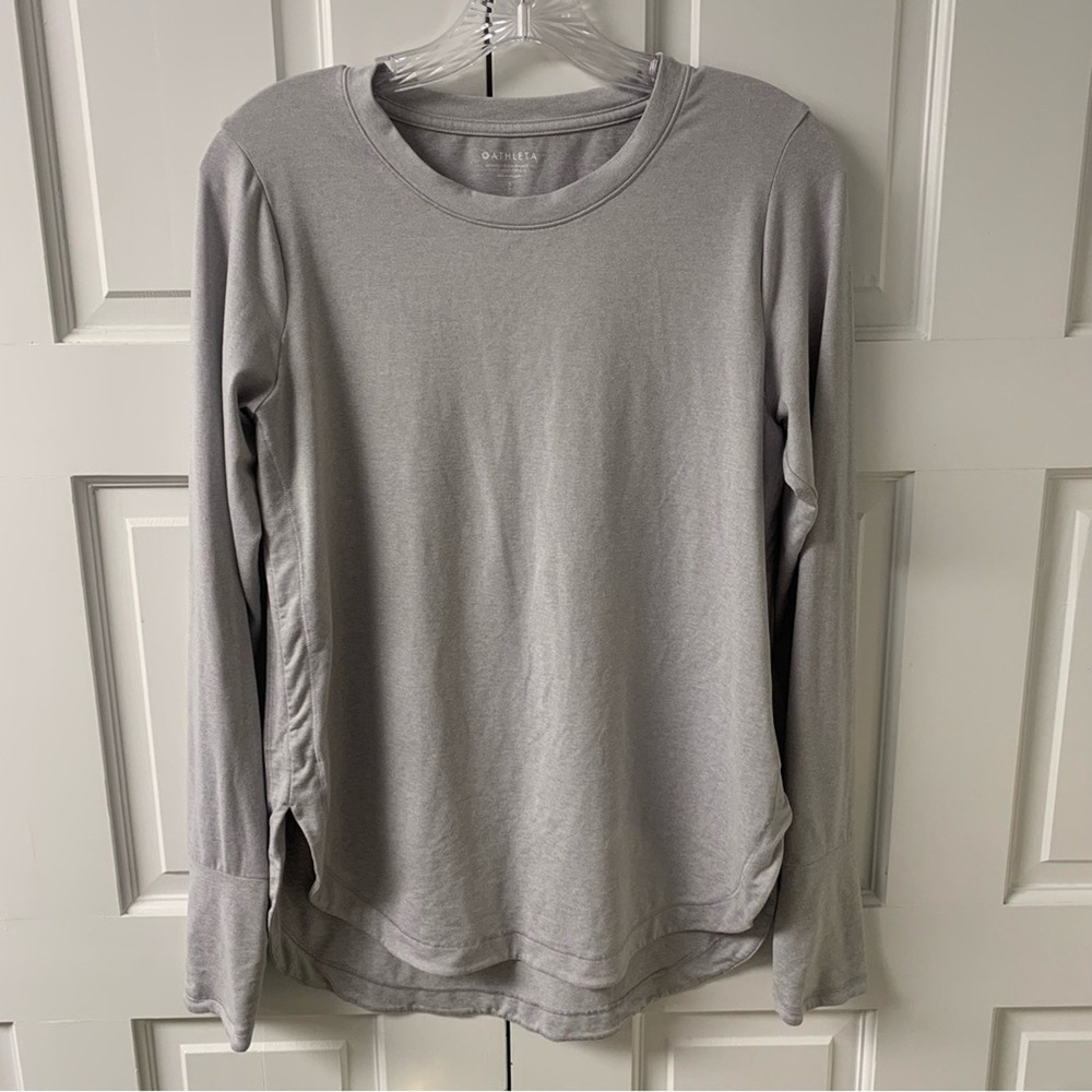 Athleta Shirt Womens Small Uptempo Long Sleeve Top Athletic Gym Casual Stretch S